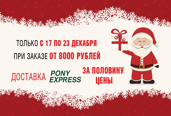 Pony Express за 50% стоимости с 17 по 23 декабря. 
